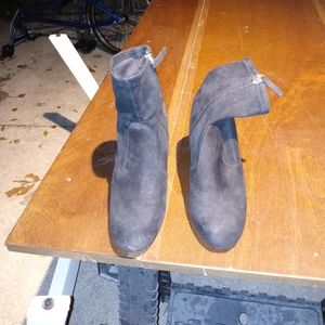 Black Suede heel boots